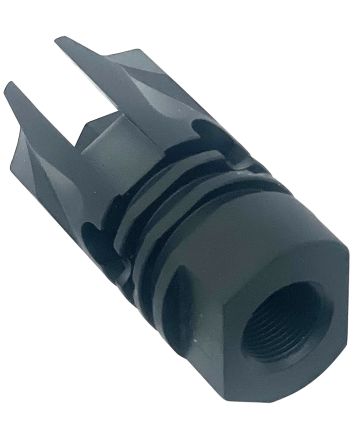 LBE Unlimited ARFH-REV REV Flash Hider 5.56mm (223 Cal) Black 1/2"-28 tpi Threads, Crush Washer