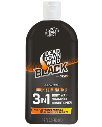 Dead Down Wind 127160 Black Premium 3-in-1 Combo Odor Eliminator 16 oz Squeeze Bottle