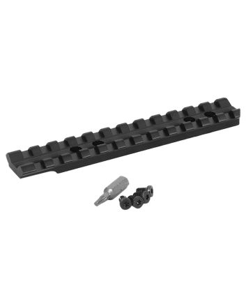 Henry HEGW14PR Picatinny RailMatte Black Aluminum 5.09" Long Fits Henry H014 Long Ranger