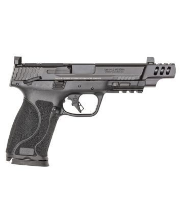 Smith &amp; Wesson 13915 M&amp;P PC M2.0 Full Size 10mm Auto 15+1 5.60" Black Armornite Ported Stainless Steel Barrel, Black Armornite Optic Cut/Serrated Stainless Steel Slide &amp; Polymer Frame w/Picatinny Rail