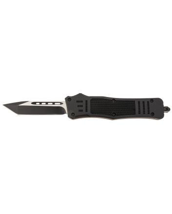 Steel River Knives T618BT SpartanMedium 3.25" Tanto Plain Black/Silver 440C SS Blade/ 4.50" Black Aluminum Zinc Alloy Handle