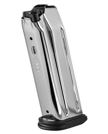 FN 20100719 510 Replacement Magazine 15rd 10mm Stainless Steel w/ Black Polymer Flush Floorplate Fits FN 510 Tactical