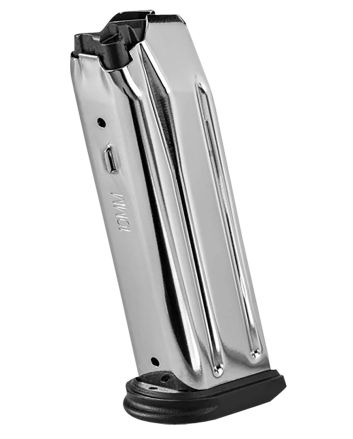 FN 20100733 510 Replacement Magazine 10rd 10mm Stainless Steel w/ Black Polymer Flush Floorplate Fits FN 510 Tactical