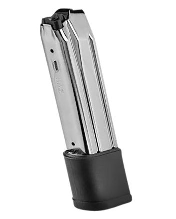 FN 20100732 510 Replacement Magazine 22rd 10mm Stainless Steel w/ Black Polymer Extended Floorplate Fits FN 510 Tactical