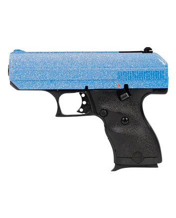Hi-Point 916BLSP C99mm Luger 8+1 3.50" Black Steel Barrel, Hydro-Dipped Blue Sparkle Serrated Slide, Black Polymer Frame, Black Polymer Grips