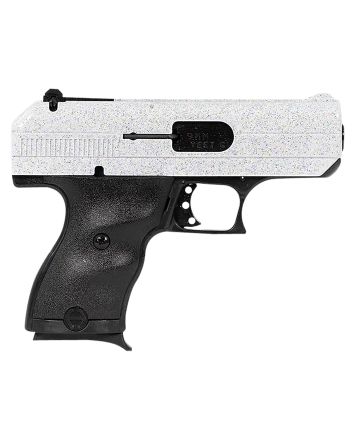 Hi-Point 916WHSP C99mm Luger 8+1 3.50" Black Steel Barrel, Hydro-Dipped White Sparkle Serrated Slide, Black Polymer Frame, Black Polymer Grips