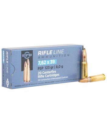 TR&amp;Z PP739P Metric Rifle Rifle Line 7.62x39mm 123 gr Pointed Soft Point 20 Per Box/ 50 Case