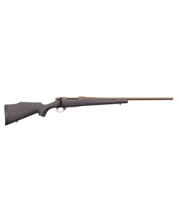 Weatherby VWB222RR4T Vanguard Weatherguard 22-250 Rem 5+1 24" Threaded, Burnt Bronze Barrel/Rec, Black with Bronze Webbing Monte Carlo Stock