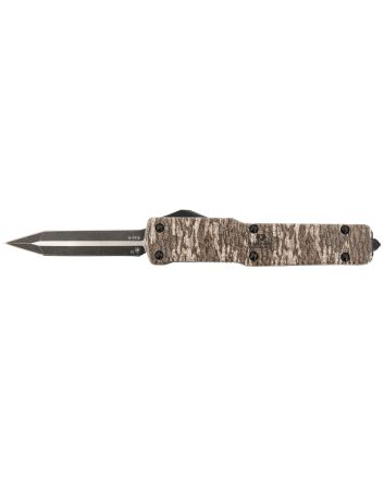 Templar Knife MAMOB121 Premium LWSlim 3.16" OTF Dagger Plain Black Oxide Stonewashed Powder Coated D2 Steel Blade, 4.93" Mossy Oak Bottomland Aged Aluminum Handle