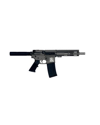 Great Lakes Firearms GL15223SSPTNG AR-15 Pistol 223 Wylde 30+1 7.50" Stainless Barrel, Tungsten Rec, 7" M-LOK Handguard, Buffer Tube (No Brace), Black A2 Grip