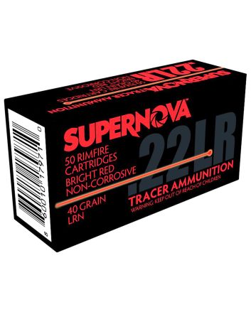 Piney Mountain Ammunition PMSN22LRR Red Tracer Non-Corrosive 22LR 40gr Lead Round Nose 50 Per Box/100 Case