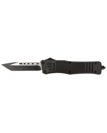 Steel River Knives T620BT Spartan3.75" Tanto Black/Silver Blade 5.5" Black Aluminum Zinc Alloy Handle