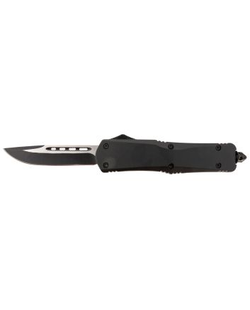 Steel River Knives T624BDP Spartan3.75" Drop Point Black/Silver 440C SS Blade 5.5" Black Aluminum Zinc Alloy Handle