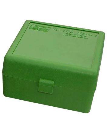 MTM Case-Gard RS10010 Ammo Box Flip-Top 223Rem/204Ruger Green Polypropylene 100rd