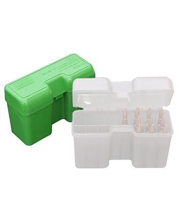 MTM Case-Gard RF22SM10 Ammo Box Flip-Top 338 Cal Green Polypropylene 22rd