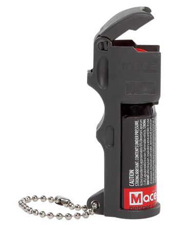 Mace 80745 Pocket Pepper Spray OC Pepper Range 10 ft Black Includes Built in Keychain