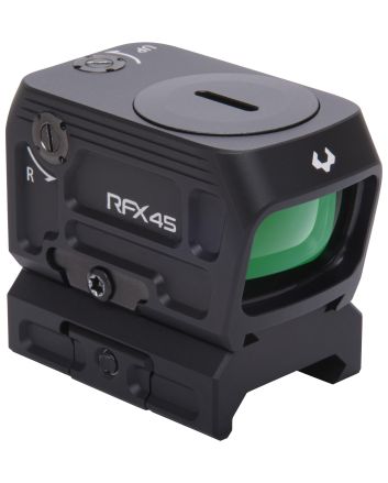 Viridian 9810059 RFX45Black Anodized 1 x 24 mm x 15.5 mm 5 MOA Green Dot ACRO/Picatinny Low Mount