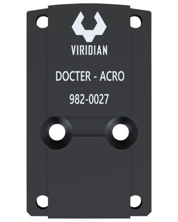 Viridian 9820027 RFX45 Docter Mounting AdapterBlack Anodized