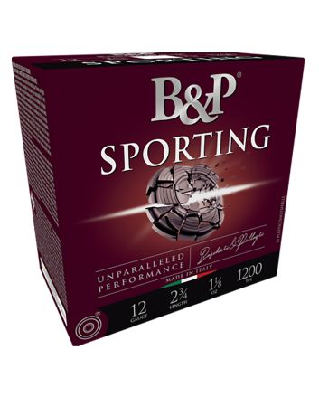 B&amp;P 12B1SCL8 Sporting Clay12Gauge 2.75" 1oz 8Shot 25 Per Box/10 Case
