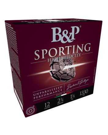 B&amp;P 12B8SH75 Sporting Clay12Gauge 2.75" 1 1/8oz 7.5Shot 25 Per Box/10 Case