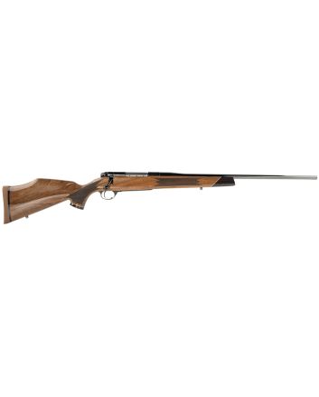 Weatherby MDX01N243NR2O Mark V Deluxe Full Size 243 Win 4+1 22" High Gloss Blued Fluted Barrel, High Gloss Blued Drilled &amp; Tapped Steel Receiver, Gloss AA Walnut Fixed Stock