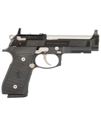 Langdon Tactical Tech LTT92ETJNRR 92 Elite LTT9mm Luger 18+1 4.70" Stainless Steel Barrel, Black Optic Cut/Serrated Steel Slide, Black Cerakote Frame w/Picatinny Rail, Black VZ G10 Grip