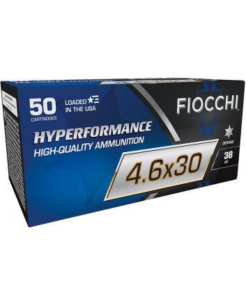 Fiocchi 46EXD Hyperformance4.6x30mm 38gr Tipped Hollow Point 50 Per Box/20 Case