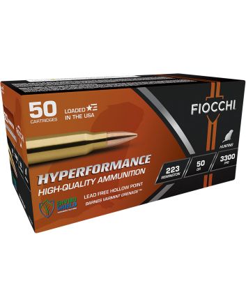 Fiocchi 223VGNT Hyperformance223Rem 50gr Barnes Varmint Grenade 50 Per Box/10 Case