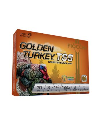 Fiocchi 203TSS9 Golden Turkey TSS 20Gauge 3" 1 3/8oz 9Shot 5 Per Box/10 Case