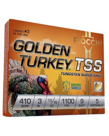 Fiocchi 410TSS9 Golden Turkey TSS 410Gauge 3" 13/16oz 9Shot 5 Per Box/10 Case