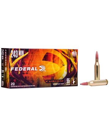 Federal F243FS1 Fusion243Win 95gr Bonded Soft Point 20 Per Box/10 Case