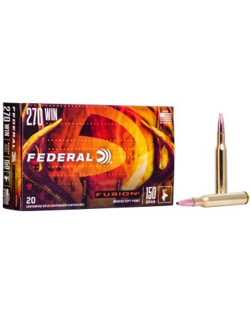 Federal F270FS2 Fusion270Win 150gr Bonded Soft Point 20 Per Box/10 Case