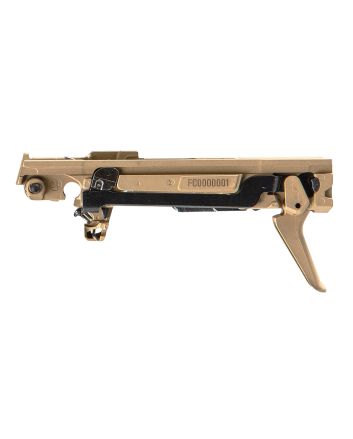 Sig Sauer 8900164 P365 Custom Works Fire Control Unit *FFL Item (FCU Only), 9mm Luger/380 ACP, Gold Nitride, Titanium Frame &amp; Flat Face Trigger, Fits Sig P365 Parts