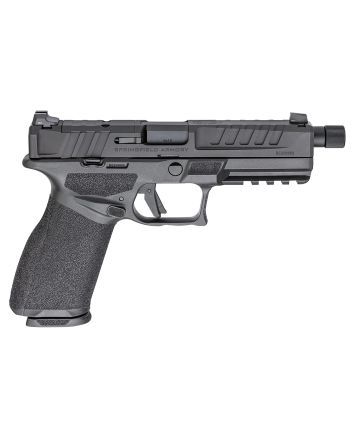 Springfield Armory ECT9459B3D Echelon9mm Luger 17+1/20+1 5.28" Threaded Barrel, Black, Optic Cut Serrated Slide, Polymer Frame with Pic. Rail, Interchangeable Backstrap Grip, 3-Dot Tritium Sights