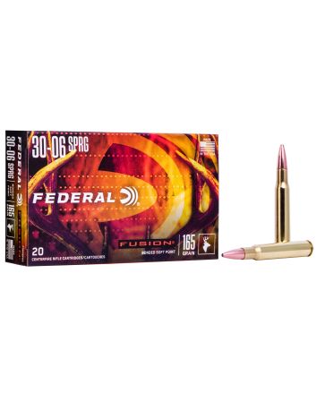 Federal F3006FS2 Fusion30-06Springfield 165gr Bonded Soft Point 20 Per Box/10 Case
