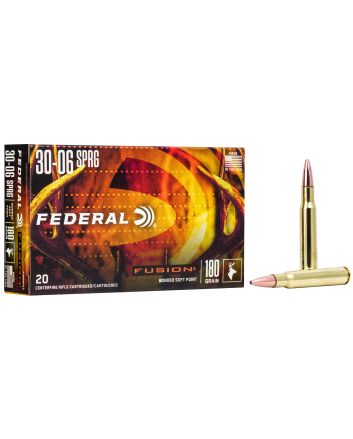 Federal F3006FS3 Fusion30-06Springfield 180gr Bonded Soft Point 20 Per Box/10 Case
