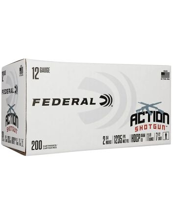 Federal AS12H75 Action Shotgun12Gauge 2.75" 1 1/8oz 7.5Shot 200 Per Box/1 Case
