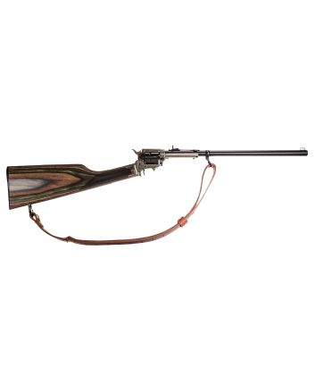 Heritage Mfg BR226CH16HS-LS Rough Rider Rancher 22 LR 6rd 16.12" Black Barrel &amp; Cylinder, Case Hardened Rec, Camo Laminated Stock, Includes Leather Sling