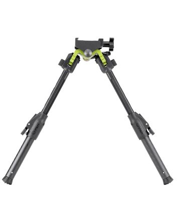 Mdt Sporting Goods Inc 105560GRN GRND-PODGreen/Black 4.50"-9" Carbon Fiber/Aluminum, Adj. Throw Lever, 4 Leg Postitions, Fits Picatinny Rail