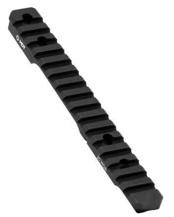 Mdt Sporting Goods Inc 102187BLK Picatinny Scope RailBlack Anodized Aluminum 11" Long, Fits Remington 700 SA, 20 MOA