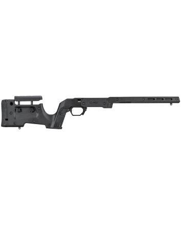 Mdt Sporting Goods Inc 105051BLK XRS Chassis Black Aluminum Core with Polymer Panels, Adj. Cheekrest, M-LOK Forend, Interchangeable Grips, AICS Mag Compatible, Fits CZ 457
