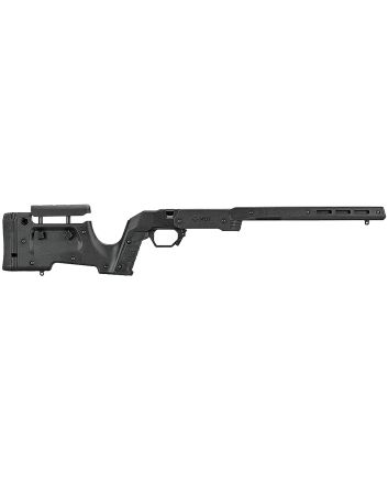 Mdt Sporting Goods Inc 104691BLK XRS Chassis Black Aluminum Core with Polymer Panels, Adj. Cheekrest, M-LOK Forend, Interchangeable Grips, AICS Mag Compatible, Fits Short Action Remington 700