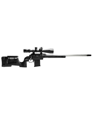 Mdt Sporting Goods Inc 104692BLK XRS Chassis Black Aluminum Core with Polymer Panels, Adj. Cheekrest, M-LOK Forend, Interchangeable Grips, AICS Mag Compatible, Fits Short Action Savage