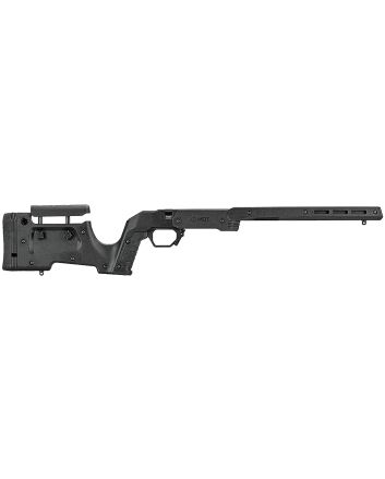 Mdt Sporting Goods Inc 104689BLK XRS Chassis Black Aluminum Core with Polymer Panels, Adj. Cheekrest, M-LOK Forend, Interchangeable Grips, AICS Mag Compatible, Fits Short Action Tikka T3