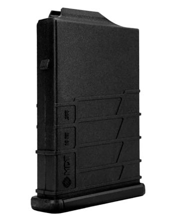 Mdt Sporting Goods Inc 104447BLK AICS Magazine10rd Extended 308/6.5 Creedmoor Short Action, Black Polymer Fits Some Chassis/Bottom Metal (MDT/XLR/KRG/GRS/CDI/Pacific Tool &amp; Gauge)