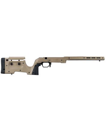 Mdt Sporting Goods Inc 104692FDE XRS Chassis FDE Aluminum Core with Polymer Panels, Adj. Cheekrest, M-LOK Forend, Interchangeable Grips, AICS Mag Compatible, Fits Short Action Savage