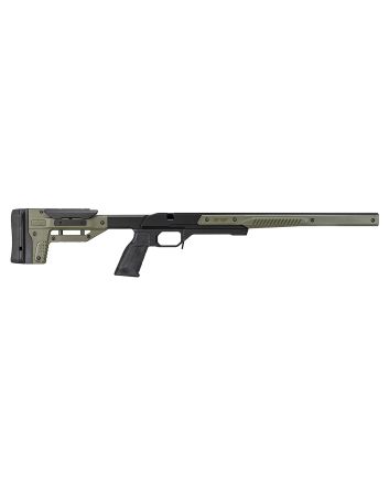 Mdt Sporting Goods Inc 106159ODG Oryx Chassis OD Green/Black Aluminum, Adj. Cheekrest, M-LOK Forend, AR-Style Grip, Barricade Stop, Fits Short Action Howa 1500 &amp; Weatherby Vanguard