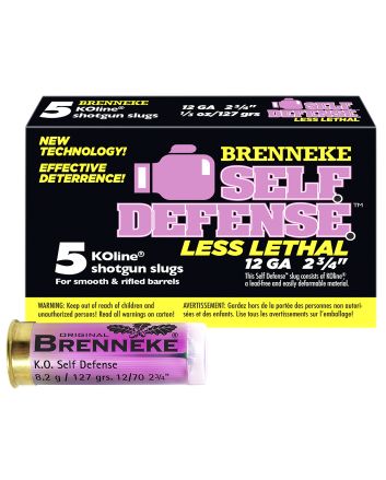 Brenneke SL122SDLL Self Defense12Gauge 2.75" 1/3oz Sabot Slug Shot 5 Per Box/50 Case