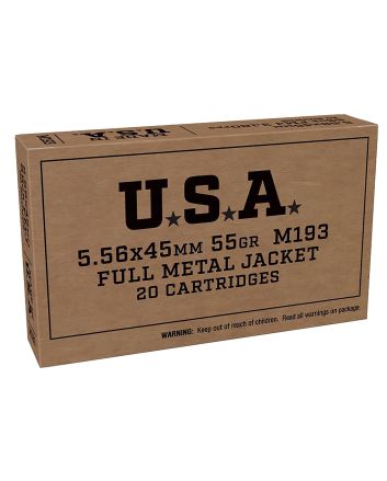 Winchester Ammo SGM193KW USA5.56x45mmNATO 55gr Full Metal Jacket 20 Per Box/50 Case