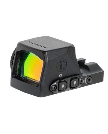 Sig Sauer Electro-Optics SORX1000 Romeo-X Pro Black Anodized 1 x 24 mm 2 MOA Red Dot/32 MOA Circle Multi Reticle